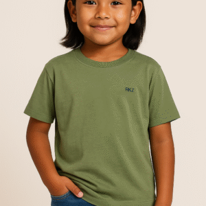 Camiseta Verde Coral Menino 00507 Tamanho 10 anos