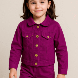 Jaqueta Menina Roxa Berinjela 22746 Tam. 6