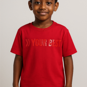 Camiseta Menino Your Best Vermelha Tam. 8