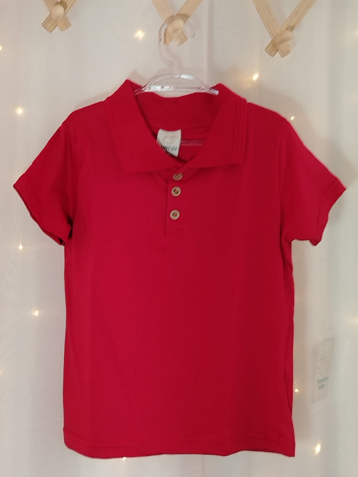 Camiseta Polo Menino Vermelha 09902411 Tam. 6 - Imagem 2