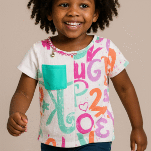 BLUSA FEM BOLSO CARACTERES 1AO4 REF2650030 TAMANHO 4