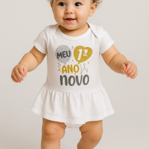 Body Saia Menina ano novo G (9 a 12 meses)
