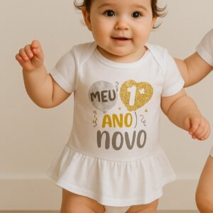 Body Saia Menina ano novo M  (9 a 12 meses)040368
