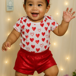 Produto: Conjunto Body + Short Brilhoso Vermelho