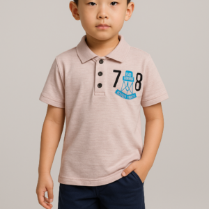 Camisa Polo Menino Rosa Mescla – Kiko & Kika (Ref. 04984)