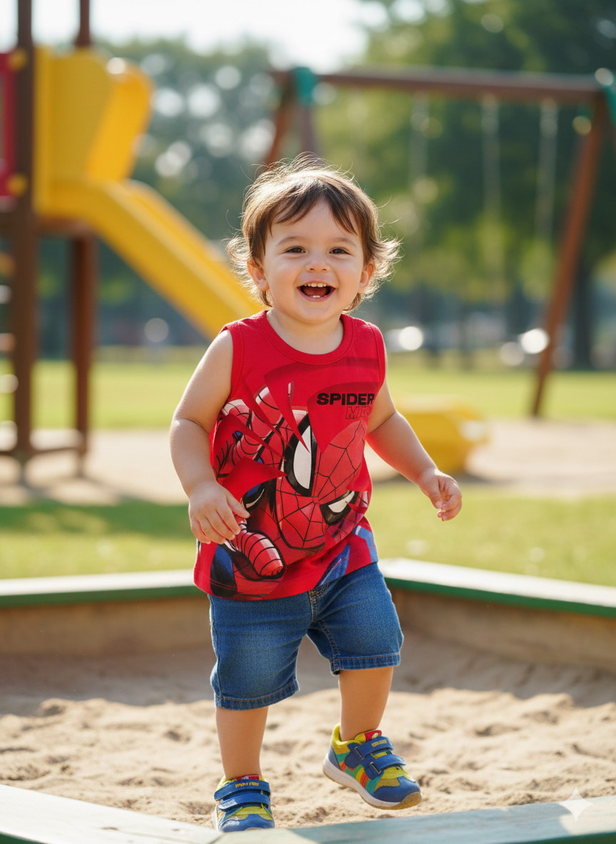 REGATA MASC INF SPIDER MAN 02645 TAMANHO 1 VERMELHO