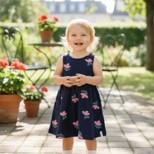 VESTIDO FEM INF REGATA ESTAMPADO  232253  tamanho 1