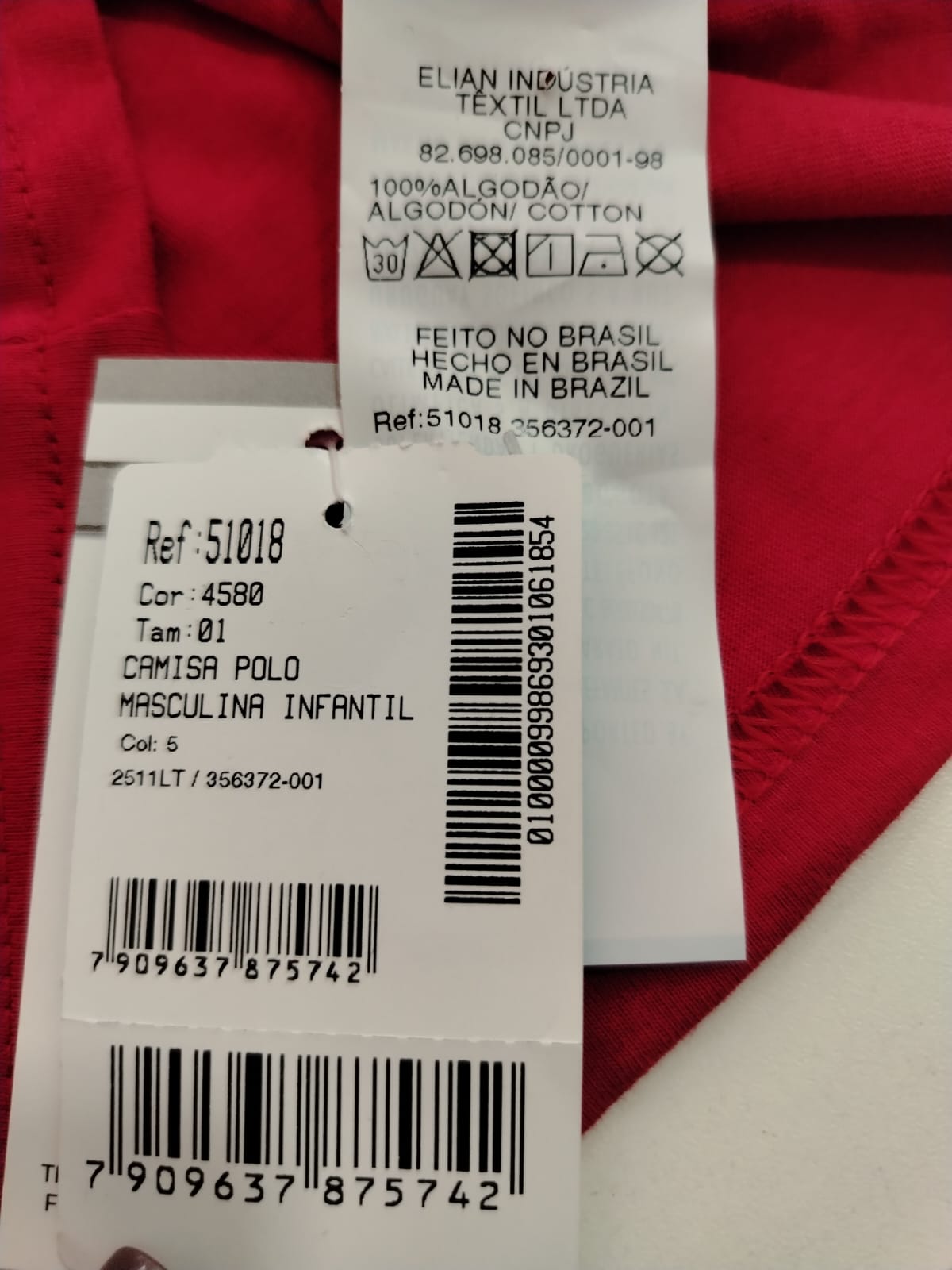 CAMISETA MASC MC POLO LISA 1AO3 REF51018 TAM 1 COR - Imagem 4