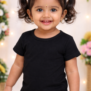 BLUSA MC FEM INF BASIC 1AO3 REF08050 TAMANHO 1 PRETO