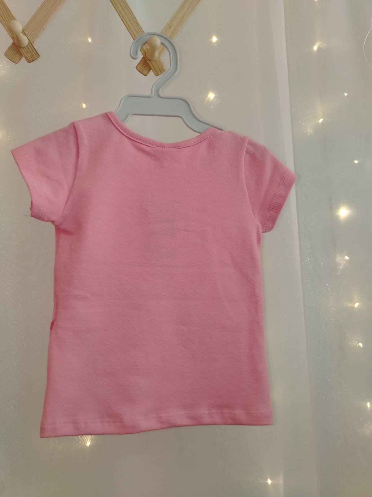 BLUSA MC FEM INF COLORFUL JUNGLE 43393 TAMANHO 1 rosa - Imagem 3