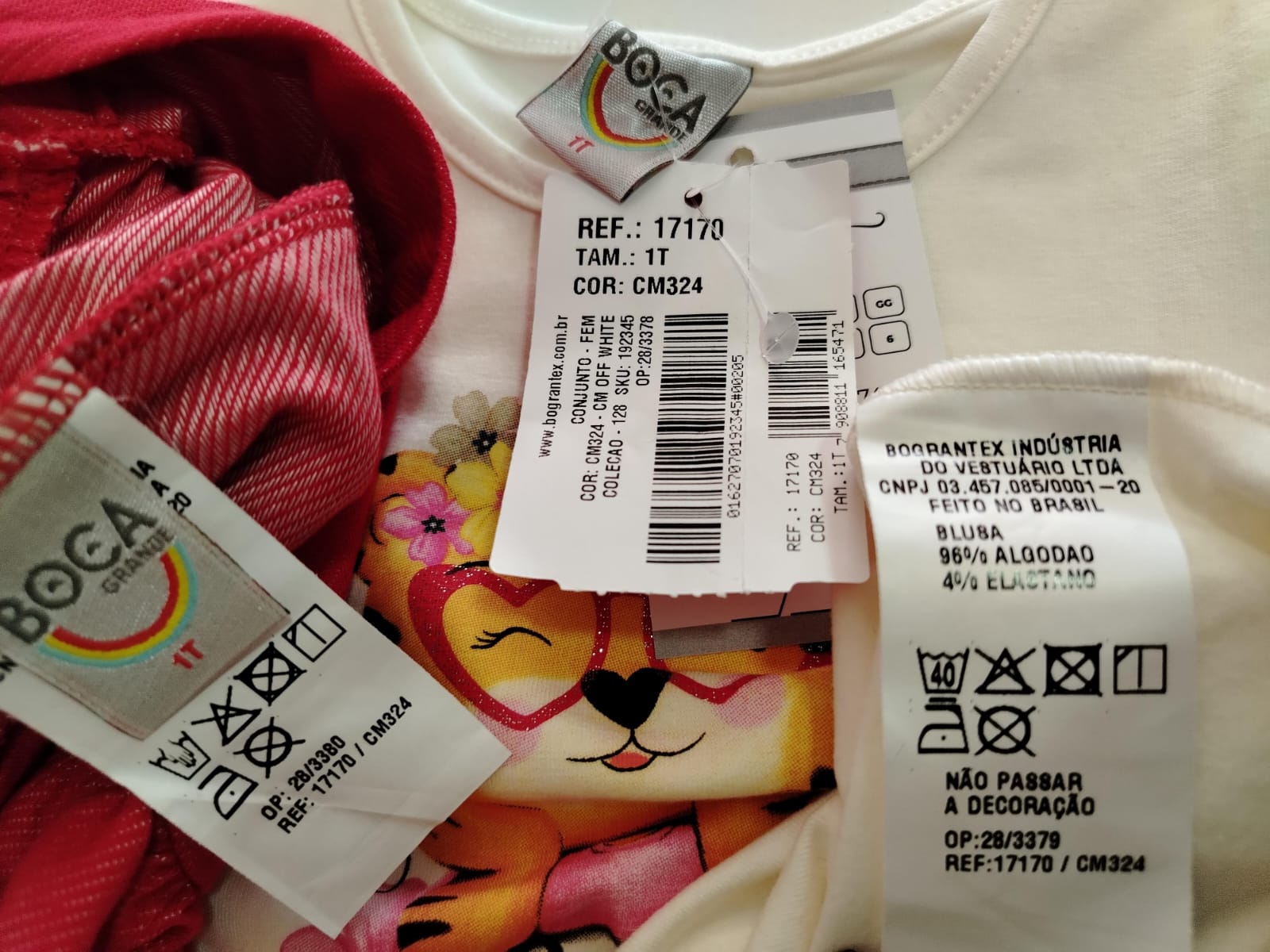 CONJ FEM INF MC SHORTS SAIA TIGRE17170 TAMANHO 1 - Imagem 5