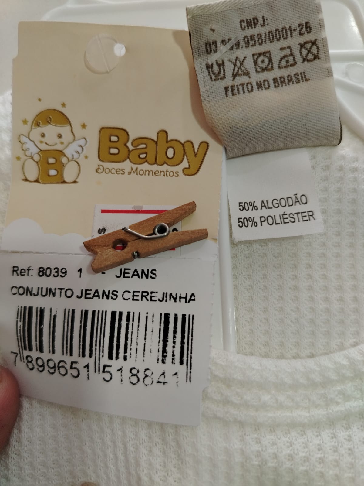 Conjunto Jeans Menina Cerejinha Ref. 80391 TAMANHO 1 - Imagem 3