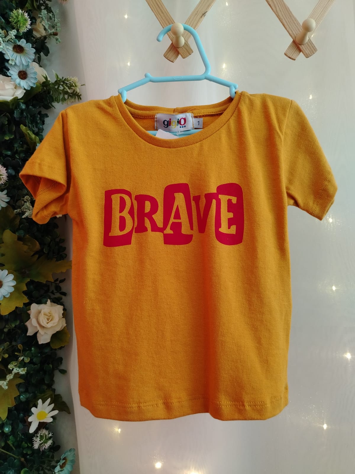 Camiseta Mostarda Brave 2021295 Tamanho 1 - Imagem 2