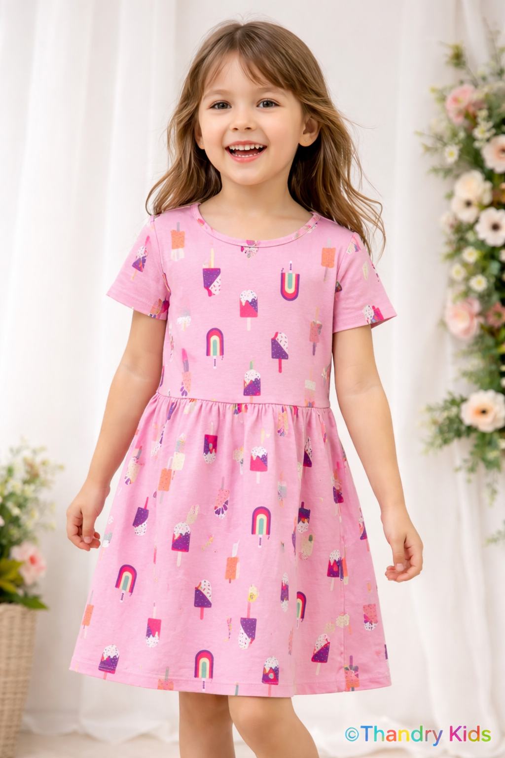 VESTIDO MC INF ESTAMPA PICOLES 232202 TAMANHO 6