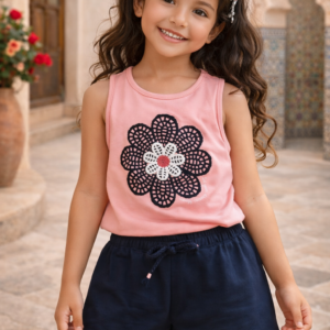 CONJ FEM ING REGATA FLOR SHORTS 1001310 TAMANHO 6