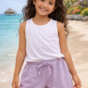 SHORTS FEM LISO CORDAO 50038 TAMANHO  6   Roxinha