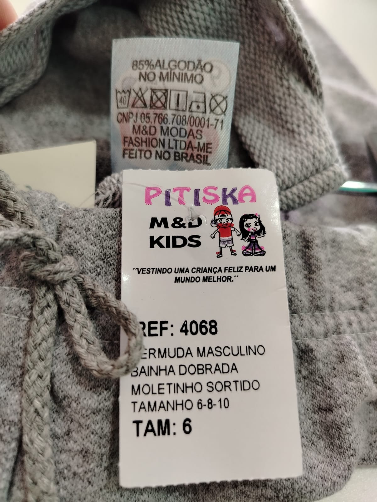 BERMUDA MASC MOLETINHO 4068 TAManho 6 - Imagem 4