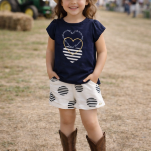 CONJ MC FEM INF CORACAO BORDADO  22876 TAMANHO 4