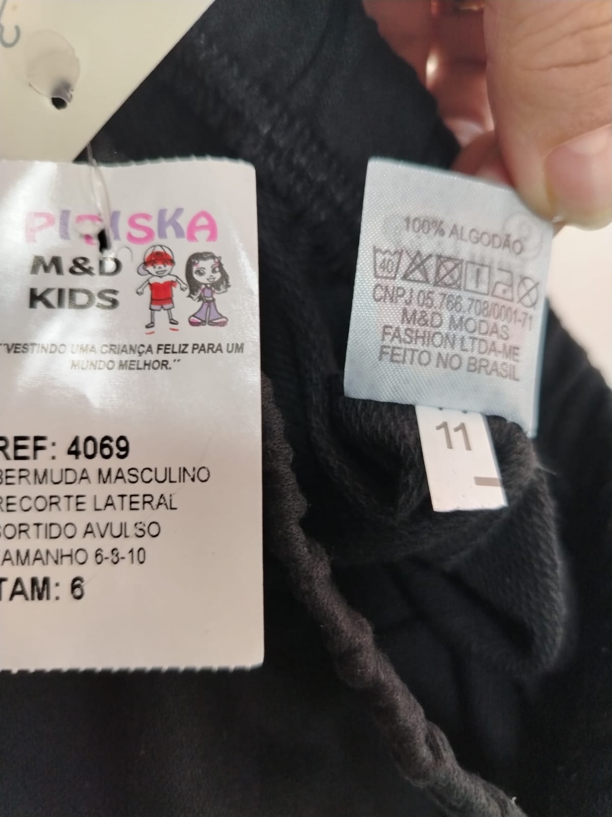 BERMUDA MASC RECORTE INFERIOR 4069 TAMANHO 6 - Imagem 4