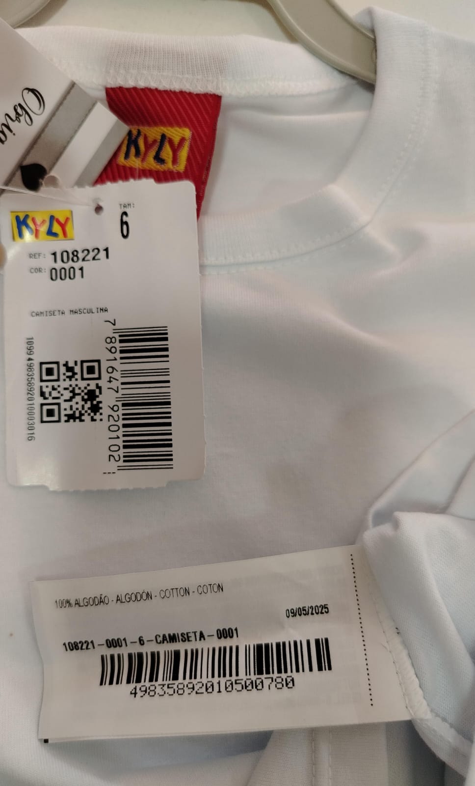 CAMISETA MASC MC BASICA 108221 TAMANHO 6 - Imagem 4