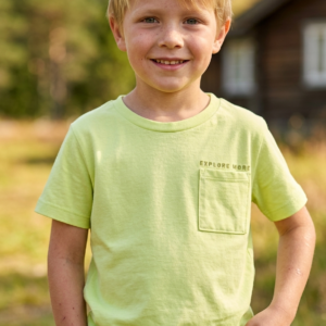 Camiseta Menino Verde Pistache Fakini 102403440  tamanho 6