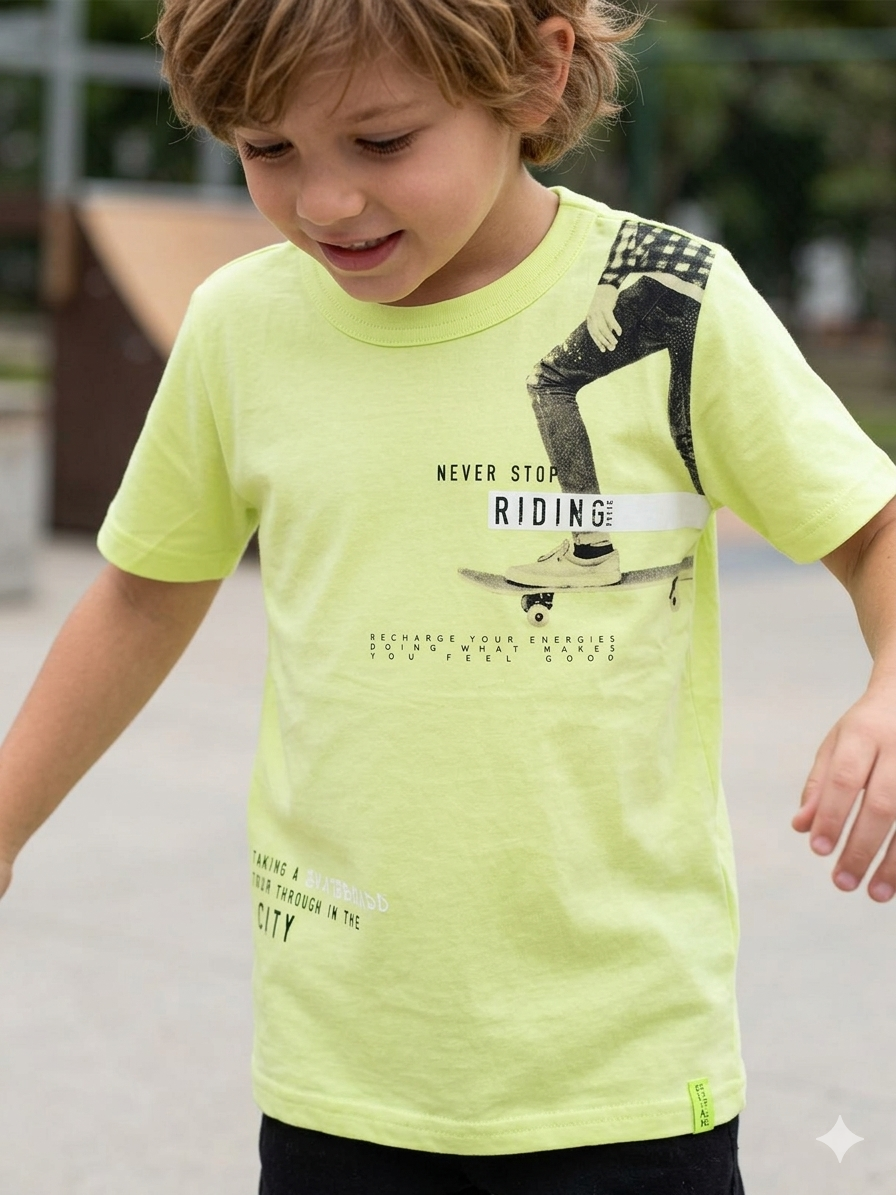 CAMISETA MC MASC INF RIDING 241292 TAMANHO 6