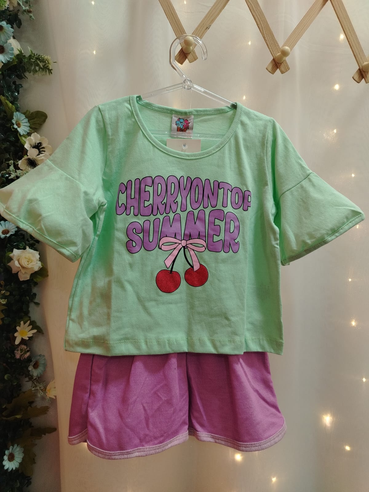 CONJ MC FEM INF SUMMER CEREJA 1084 TAMANHO 4 - Imagem 3