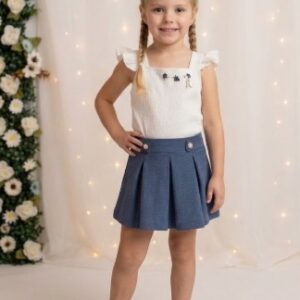 CONJ FEM INF SHORTS ALCINHA BABADO  2500123 TAMANHO 4