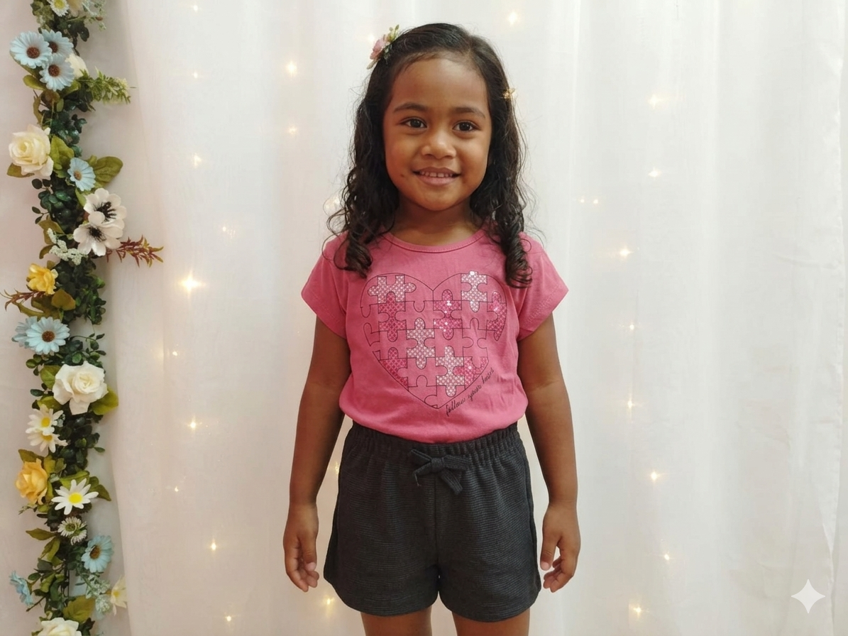 CONJ FEM INF MC SHORTS CORACAO 1000255 TAMANHO 4