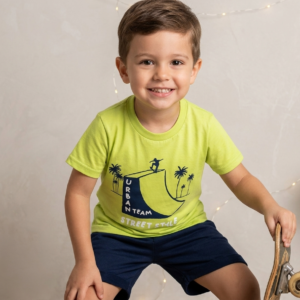 Conjunto Infantil Masculino Camiseta e Bermuda Streetstyle 09908075 TAMANHO 4