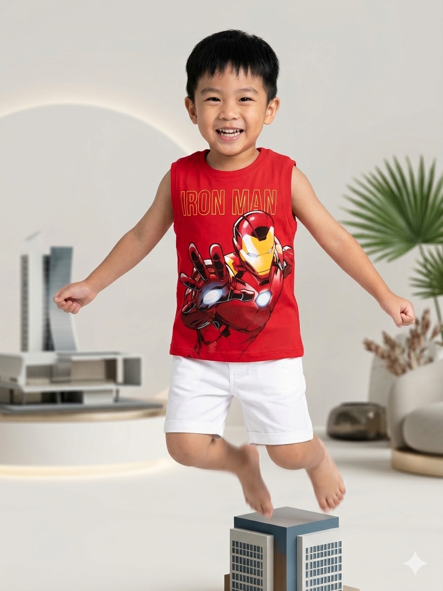 REGATA MASC INF AVENGERS MARVEL HOMEN DE FERRO 02673 TAMANHO 4