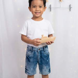 Bermuda Jeans Menino– Azul Delavê eliver TAMANHO 4