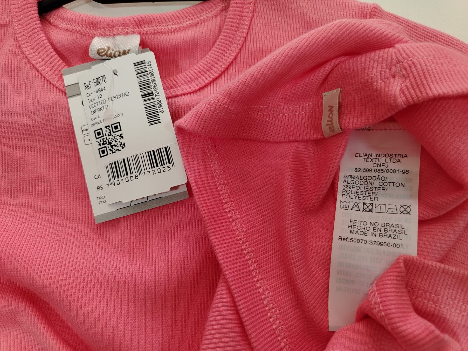 VESTIDO FEM MC JUV RIBANA 50070 TAMANHO 10 - Imagem 4