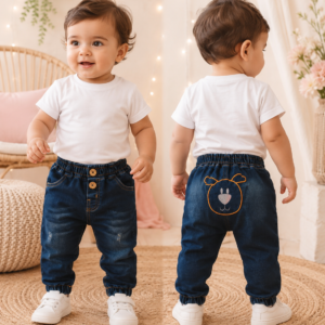Calça Jeans Infantil Masculina 4942 Ursinho TAMANHO  GG