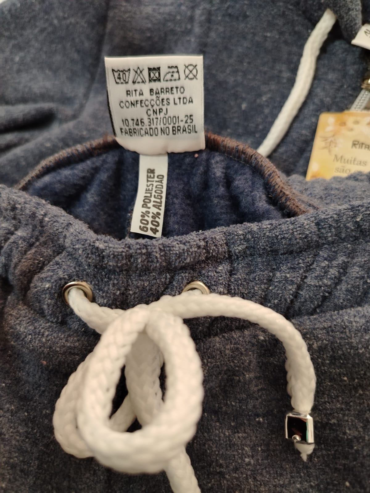 CONJUNTO JUVENIL Rita Barreto 605 Azul Jeans Tamanho 10 - Imagem 4