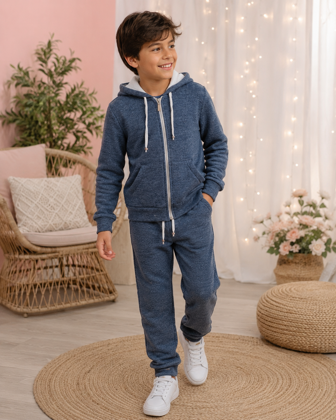 CONJUNTO JUVENIL Rita Barreto 605 Azul Jeans Tamanho 10