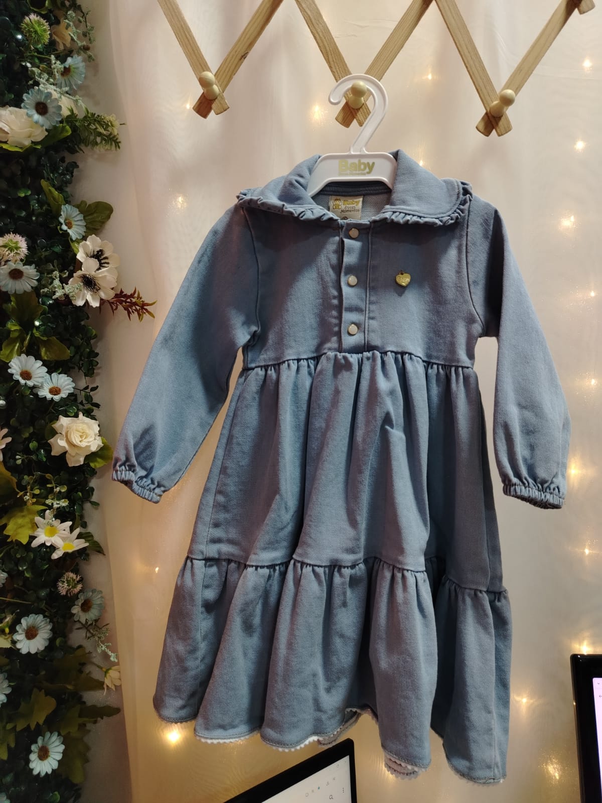 Vestido Infantil Jeans Love Ref. 6965 Menina G - Imagem 2