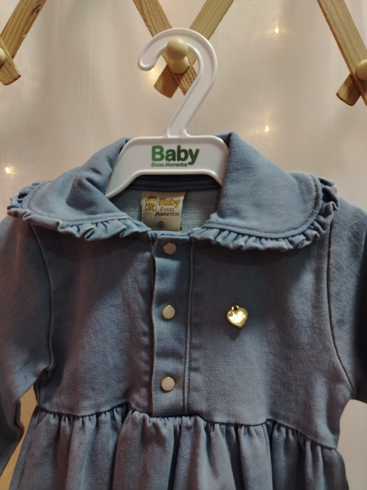 Vestido Infantil Jeans Love Ref. 6965 Menina G - Imagem 3