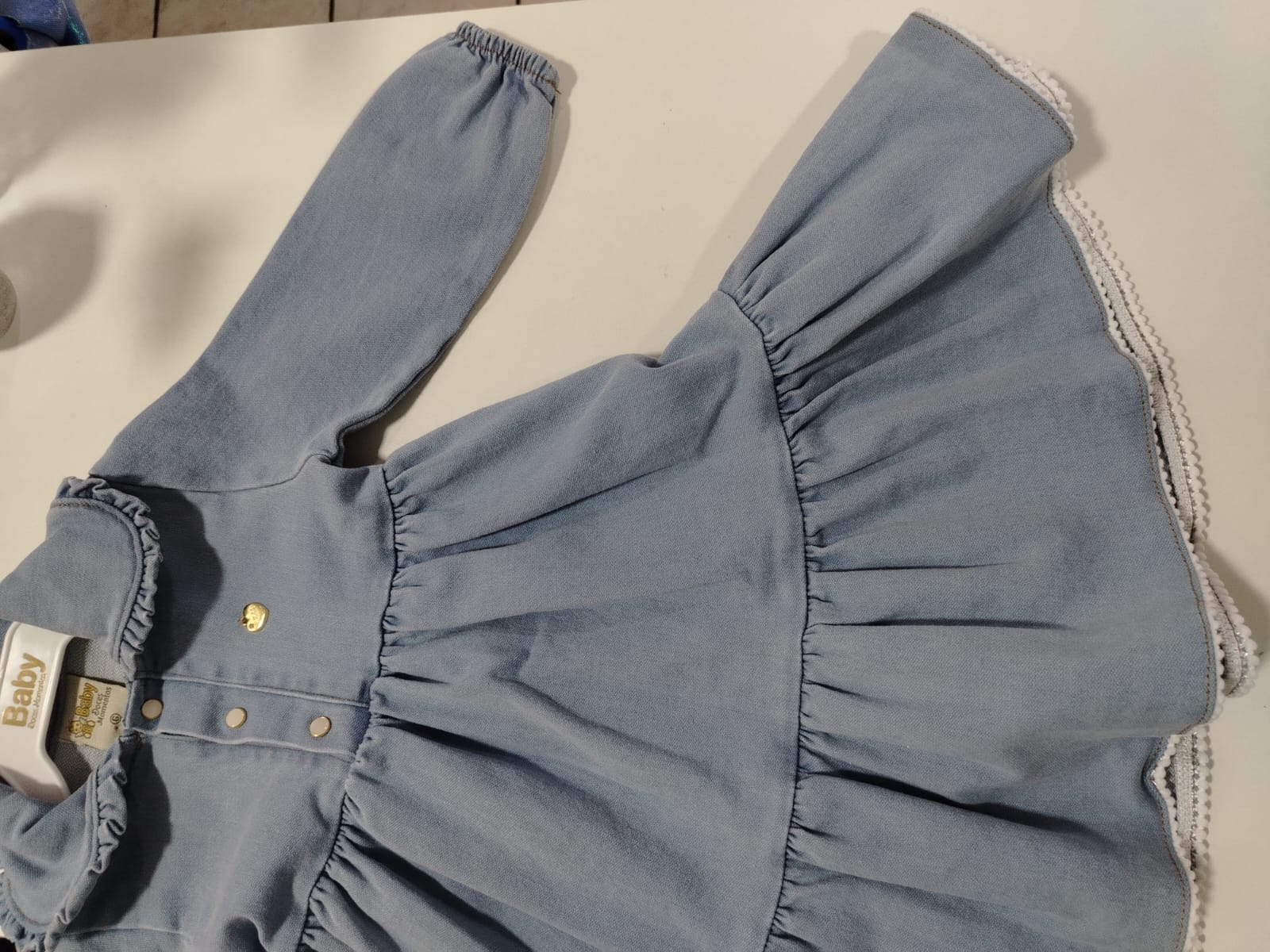 Vestido Infantil Jeans Love Ref. 6965 Menina G - Imagem 4