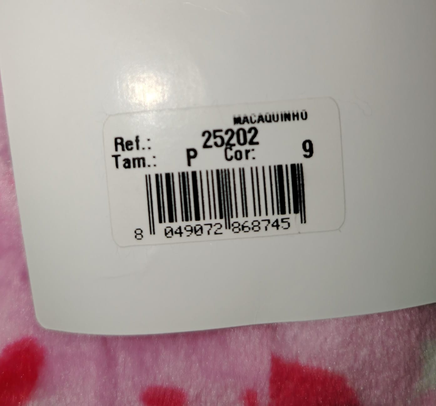 Macacão Soft Bebê 25202 Corações Gola e Botões Tamanho P - Imagem 5