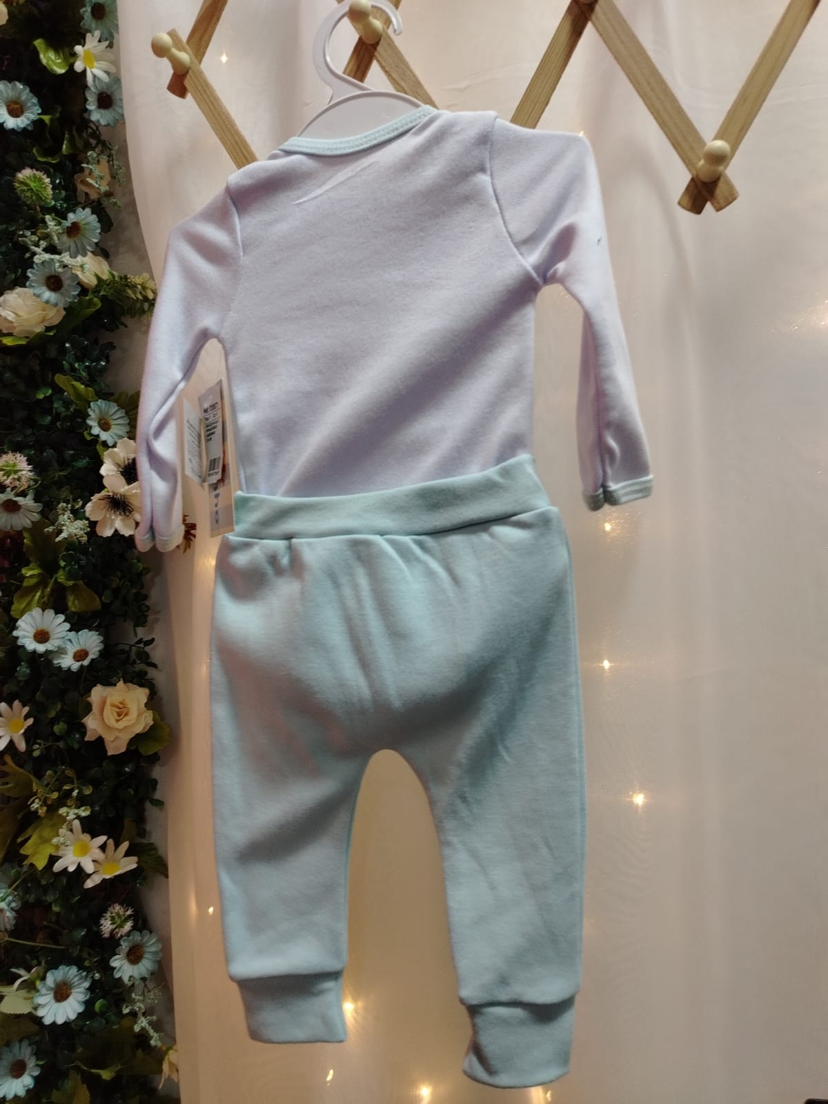 Conjunto Body Manga Longo e Calça Jacaré 0306071Tamanho P - Imagem 4