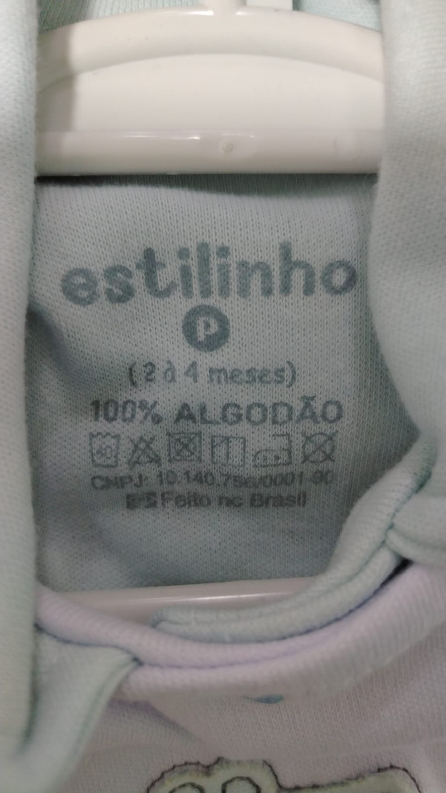 Macacão Longo 0201337 com Botão e Bordado de Jacaré Azul -P - Imagem 5