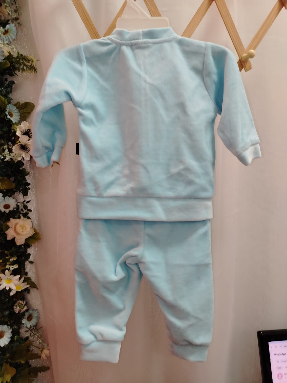 Conjunto Peluciado Soft Azul Urso Bear Ref 6582 P - Tamanho P - Imagem 3