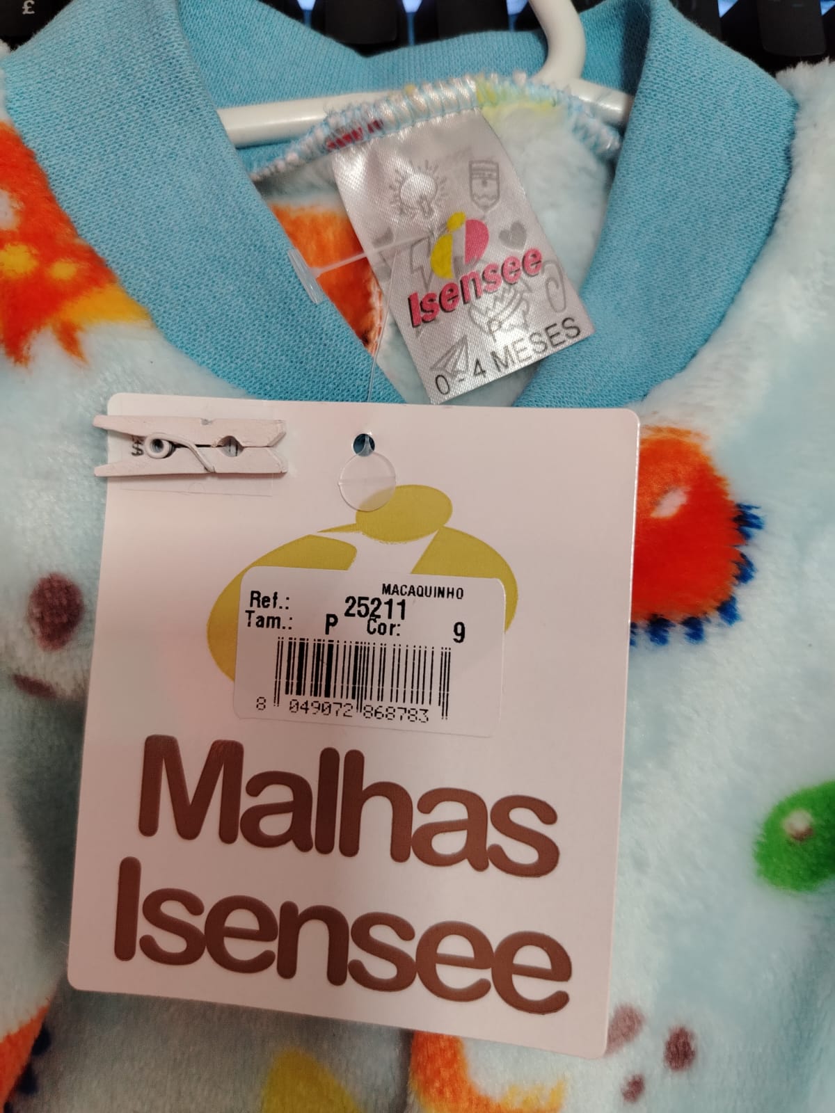 Macacão bebê de Soft Dinossauros Isensee 25211 Tam. P - Imagem 5
