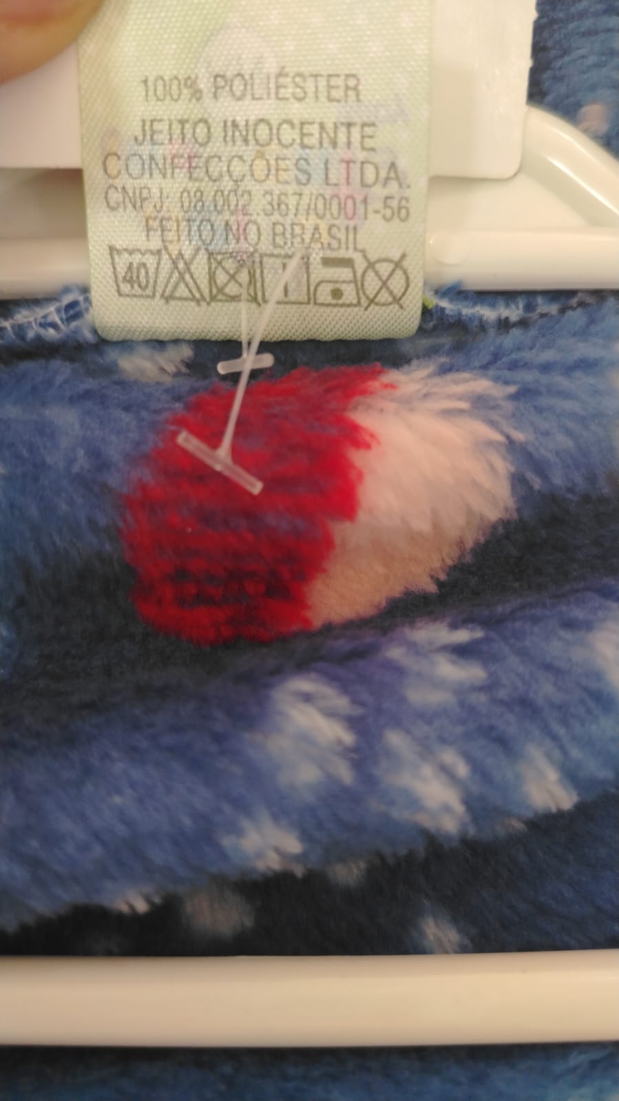 Macacão Fleece de Bebê Estampado Espaço Azul Jeito Inocente 2052 RN - Imagem 5