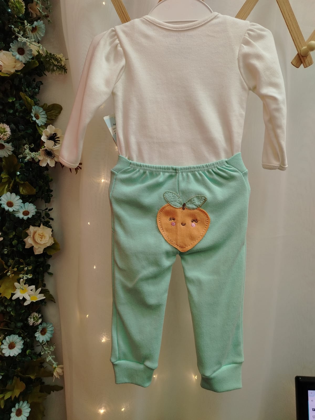 Macacão Fleece de Bebê Estampado Espaço Azul Jeito Inocente 0306064 RN - Imagem 4