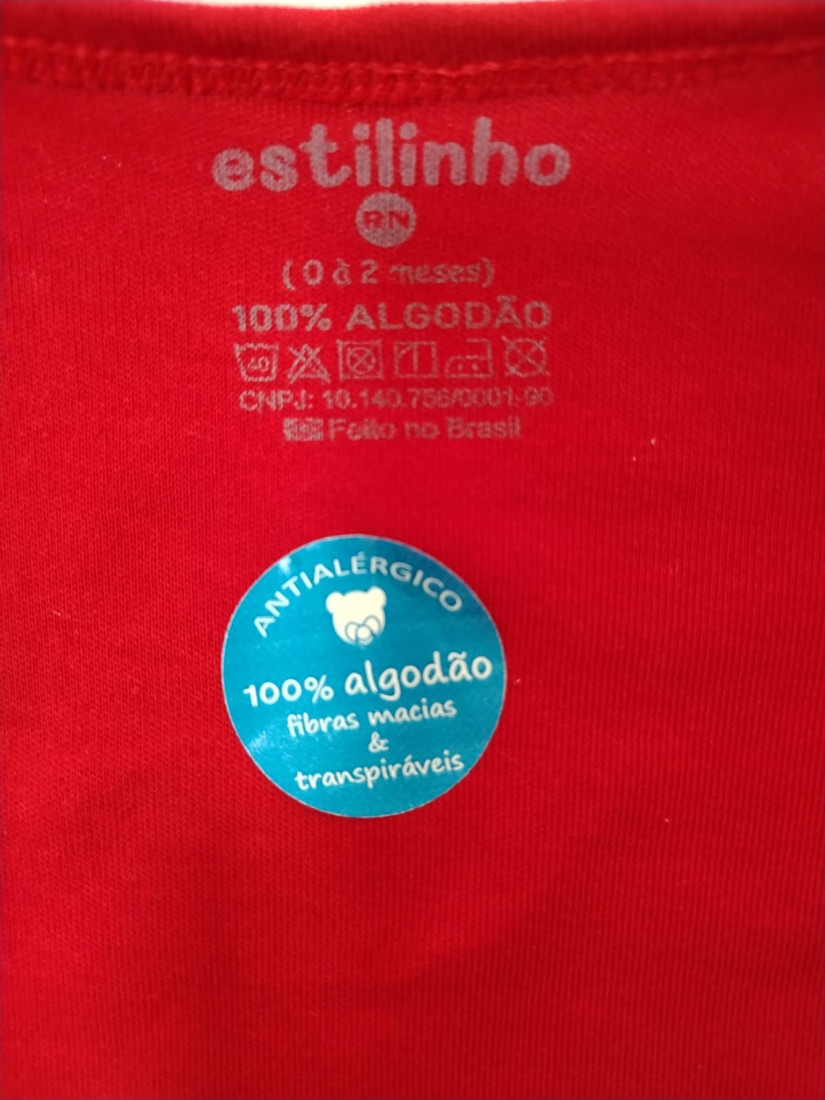 Conjunto Pagão Três Peças Sued Bordado Barquinho Vermelho Estilinho 0306056 Tam RN - Imagem 5