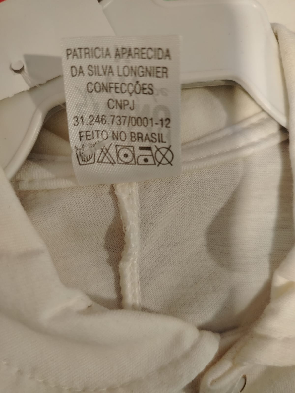 Macacão Longo Feminino Off White Bordado Floral com Laços Amor Eterno Ref. 7000 Tam M - Imagem 4