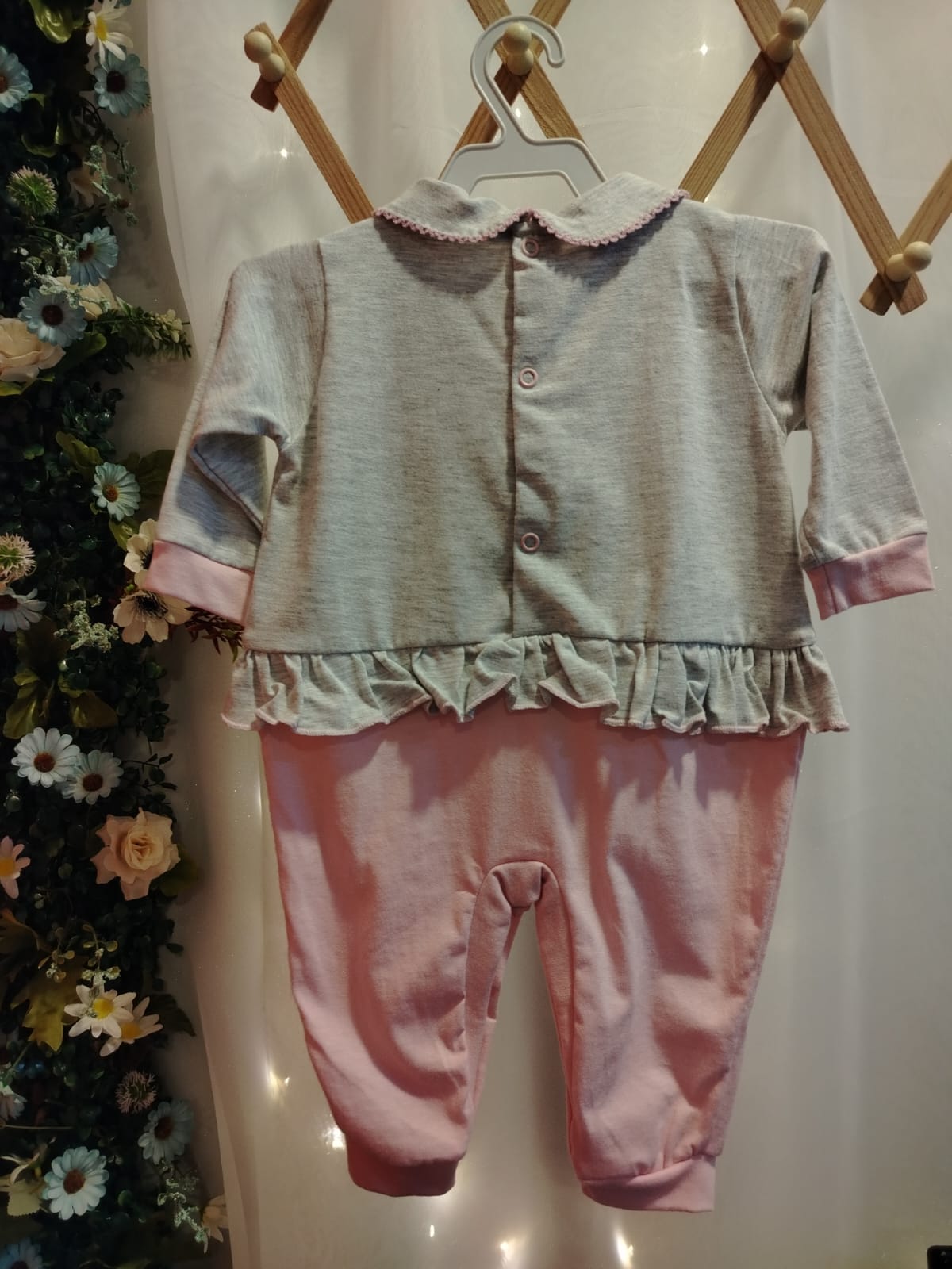Macacão Meia Estação Feminino Ursinha Rosa Pequena Turma Ref. 6501 Tam M - Imagem 3