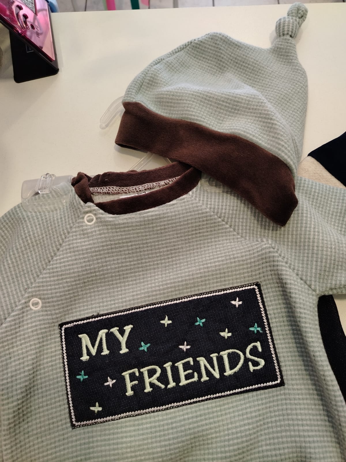 Conjunto Infantil Muleka Sapeka (Blusa 'My Friends' + Calça) Ref. 2633 Tam M - Imagem 4